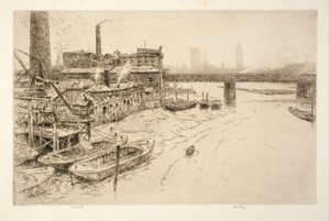 Hungerford Bridge, London af Kerr Eby