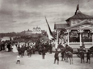 Tsarevich Nicholas af Rusland i Novocherkassk, Rusland, 1891. af Kessler