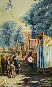 The Show (Punch And Judy) (maalaus) af Kevin Parrish