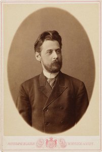 Portræt af digteren Innokenty Annensky 1856-1909, ca. 1890. af Kiev . Photo studio V. Vysotsky