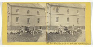Rebel Shot indgivet i Union Gun, Battle Gettysburg, 185575. Skabere: Kilburn Brothers, BW Kilburn.
