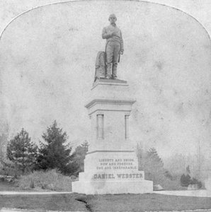 Statue af Daniel Webster, Central Park, New York, USA, slutningen af det 19. eller begyndelsen af det 20. århundrede..