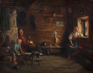 Familie idyl af Kirill Vikentievich Lemoch