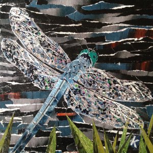 Dart - Kejser Dragonfly ved Riverside af Kirstie Adamson