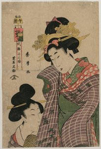 Går til Kabuki-teatret i harens time..., ca. slutningen af det 19. århundrede. af Kitagawa Hidemaro