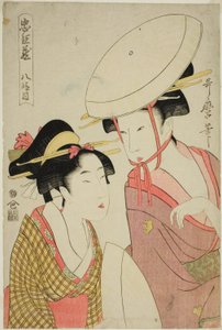 Akt VIII (Hachidanme), fra serien "The Treasury of Loyal Retainers (Chushingura)" af Kitagawa Utamaro
