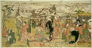 Tjek ry B rough version quest (Oka no Utage) af Kitagawa Utamaro