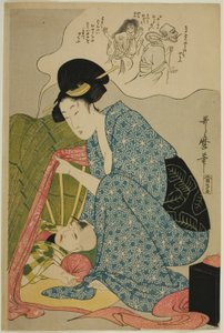 Barnets mareridt om spøgelser af Kitagawa Utamaro