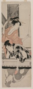 Par i en båd af Kitagawa Utamaro