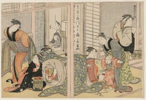 Elegant Pleasures of the Four Seasons, ca. 1782. af Kitagawa Utamaro