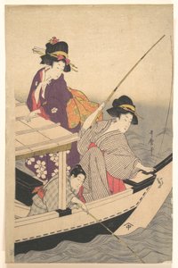 Fiskeri af Kitagawa Utamaro
