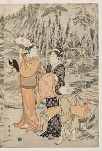 Fiskeri på skærebrættet ved Enoshima af Kitagawa Utamaro