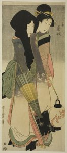 Geisha (Geigi), fra serien "Three Amusements of Contemporary Beauties" ("Tosei bijin san