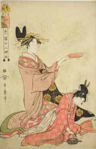 Hour of the Boar (I no koku), fra serien "Twelve Hours in Yoshiwara (Seiro juni toki tsuzuki)" af Kitagawa Utamaro
