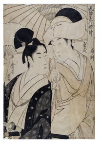 Hour of the Cock fra serien Customs of Beauties by the Hour af Kitagawa Utamaro