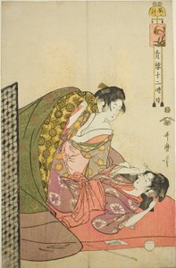 Direction of the Dragon (Dragon Country), fra serien "Telve Law Member Yoshiwara" af Kitagawa Utamaro