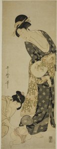 Mor og Barn af Kitagawa Utamaro