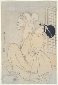 Mor og Barn af Kitagawa Utamaro