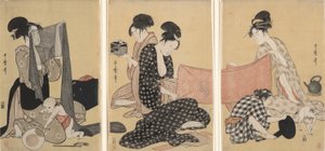 Håndarbejde af Kitagawa Utamaro