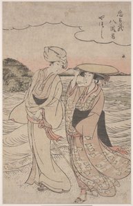 No.8 fra Chushingura Series (farvet træsnit) af Kitagawa Utamaro