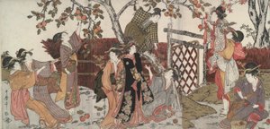 Persimmon-samlere af Kitagawa Utamaro