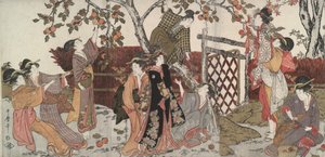 Kaki-plukkere af Kitagawa Utamaro