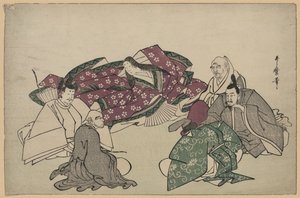 Seks digtere (nederdele) af Kitagawa Utamaro