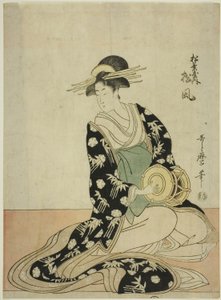 The Courtesan Matsukaze of the Matsubaya, fra en unavngiven serie af kurtisaner fra Matsubaya som fem musikere af Kitagawa Utamaro