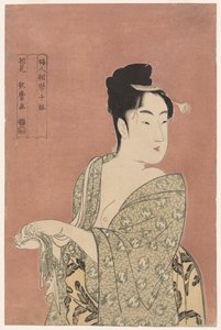 Den uklare type fra serien ti typer i kvindernes fysiognomi af Kitagawa Utamaro