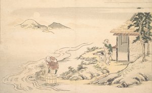 Fuldmånen på tidspunktet for Imo-høsten, 8. måned, 1789. af Kitagawa Utamaro