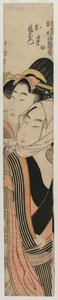 De elskende Ohan og Choemon, tidligt eller midten af 1800-tallet. af Kitagawa Utamaro