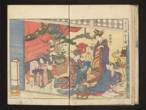 Forberedelser til festlighederne af Kitagawa Utamaro