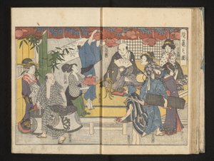 Forberedelser til lanternefestivalen af Kitagawa Utamaro