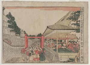 Chushingura: Act IV fra serien Perspective Pictures for The Treasure House of Loyalty, ca. 179 af Kitao Masayoshi