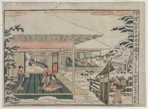 Chushingura: Akt IX fra serien Perspective Pictures for The Treasure House of Loyalty, ca. 179
