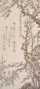 Blommetræ i blomst, slutningen af det 18.-begyndelsen af det 19. århundrede. af Kitao Shigemasa