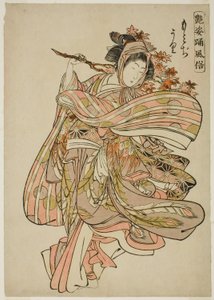 Se Maple Leaves (Momijigari), fra serien "Dance Customs of Captivating Figures (Adesugata odori fuzoku)"