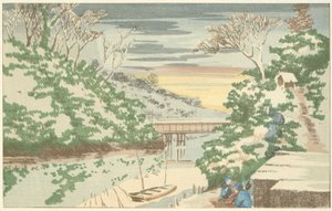 Sne i Ochanomizu af Kobayashi Kiyochika