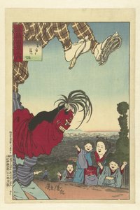 Gadekunstner fra Edo Edo no kenba (titel på objekt) Et hundrede udsigter over Musashi-provinsen (serietitel) Musashi hyakkei no uchi (serietitel på objekt) af Kobayashi Kiyochika