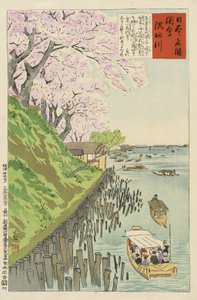 Sumida-floden af Kobayashi Kiyochika