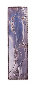 Panel fra A Wiener Werkstatte enkeltseng, ca. 1904 (metal)