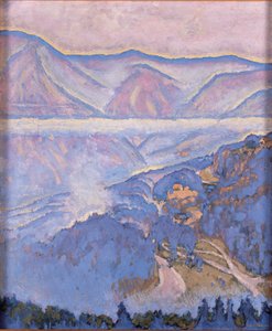 Regentag - Rainy day ... (olie på lærred) af Koloman Moser
