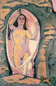 Venus in der Grotte - Venus i grotten ... (olie på lærred) af Koloman Moser