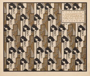 Vægdekoration december 1901. af Koloman Moser