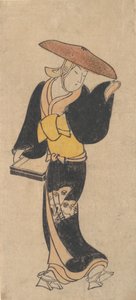 Skuespilleren Sanjo Kantaro som et omrejsende buddhistisk liv, ca. 1715. af Kondo Kiyoharu