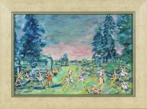 Scenedesign til balletten Corsair af A. Adam, 1914 af Konstantin Alekseevich Korovin