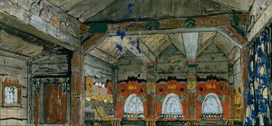 Scenedesign til operaen Prince Igor af A. Borodin, 1914 af Konstantin Alekseevich Korovin