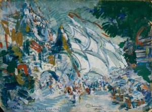 Scenedesign til operaen Sadko af N. Rimsky-Korsakov, 1906 af Konstantin Alekseevich Korovin
