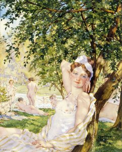 Badende i solen af Konstantin Andreevic Somov