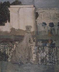 Dame ved dammen af Konstantin Andreevic Somov